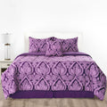 5-Piece Comforter Set, Down Alternative Reversible Quilted Bedding with Bed Skirt & Pillow Shams