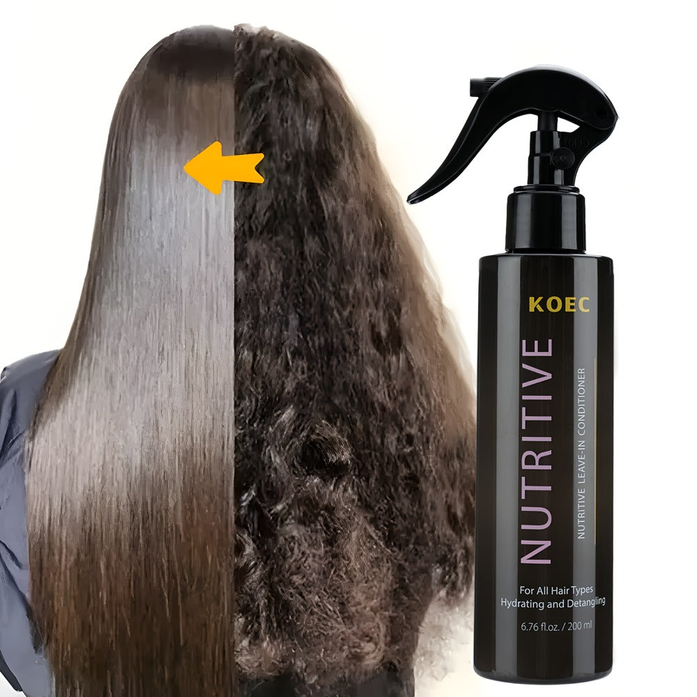 Leave-In Conditioner Spray 2 Bottles 13.53oz Detangler with Snail Serum Anti-Frizz Deep Conditioning Shine-Boosting Moisturizing for Curly