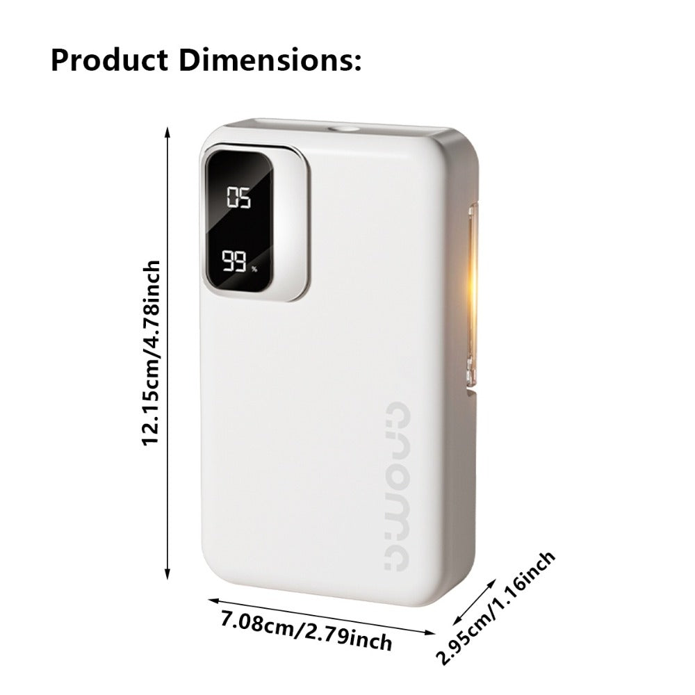 Aromatherapy Diffuser Smart Digital, 1800mAh 7-Speed Sonic Essential Oil Diffuser Humidifier with USB Charging