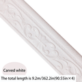 3D Self-Adhesive Foam Baseboard Wall Trim Sticker Waterproof Peel and Stick Carved Wallpaper Border Skirting for Home Decor White Silver