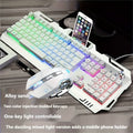 RGB Gaming Keyboard and Mouse Combo Wired USB, Backlit Keyboard & Mouse Set for PC Desktop Laptop Windows