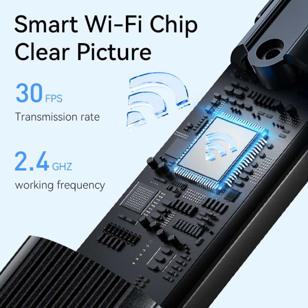 White Visual Ear Camera Tool with Built-In Light in Basic or Seven-Piece Accessory Configurations