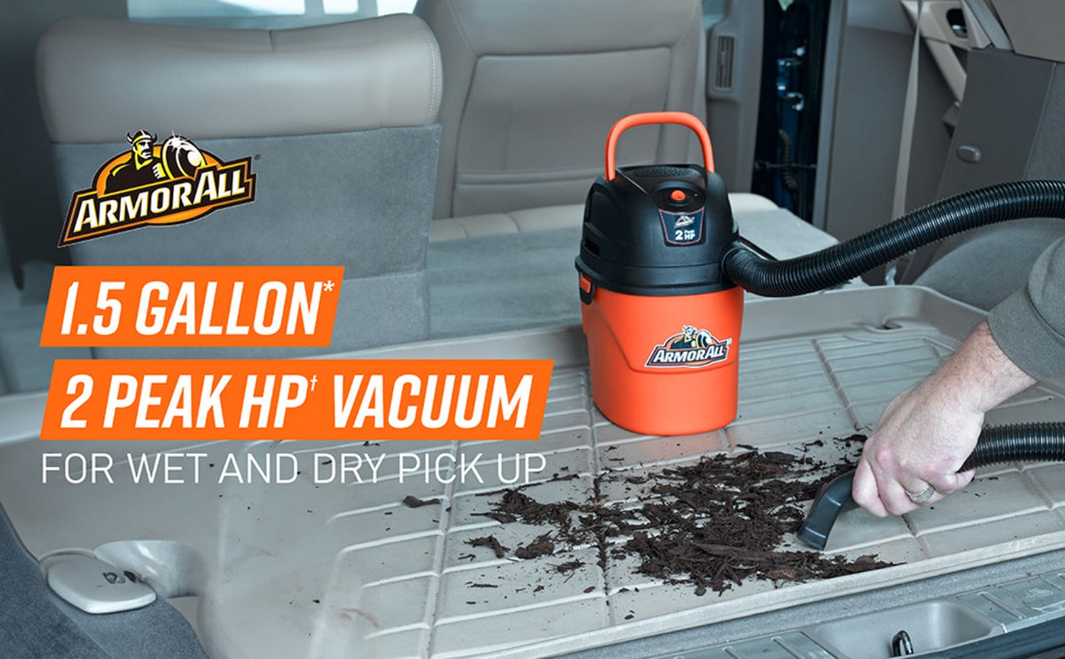 Portable Wet Dry Vacuum Cleaner 1.5 Gallon 2 Peak HP Shop Vac with Blower Function for Entryways, Bedrooms and Living Spaces