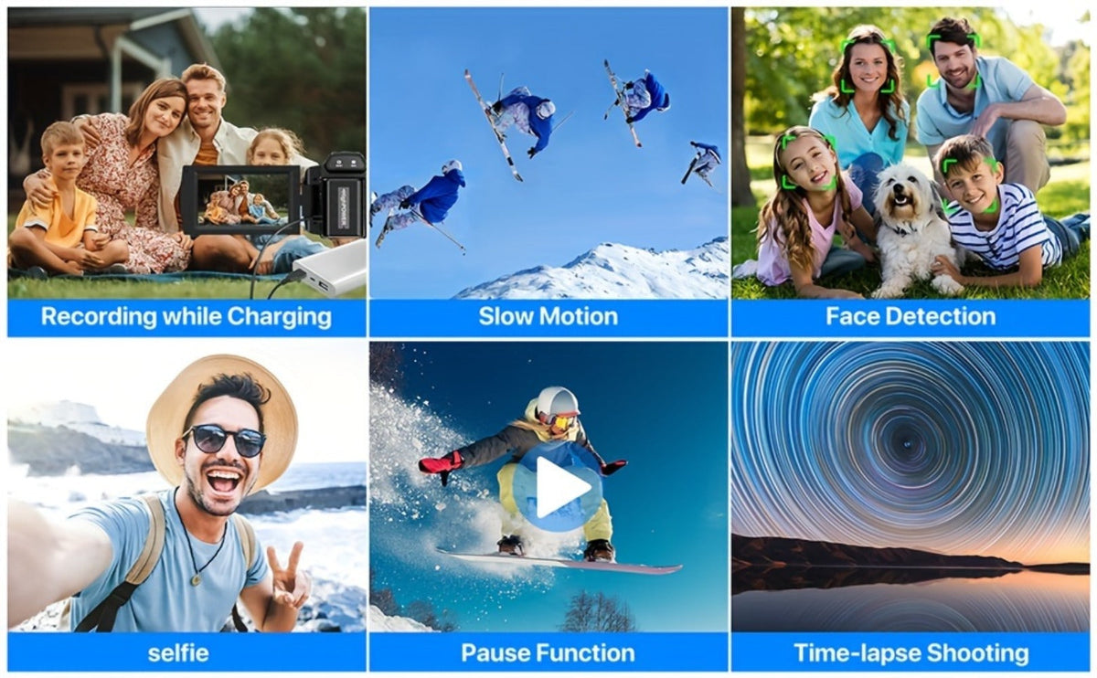 5K 30FPS Vlog Camera 48MP UHD WiFi with 16x Digital Zoom, IR Night Vision for an Everyday Personal Care Routine