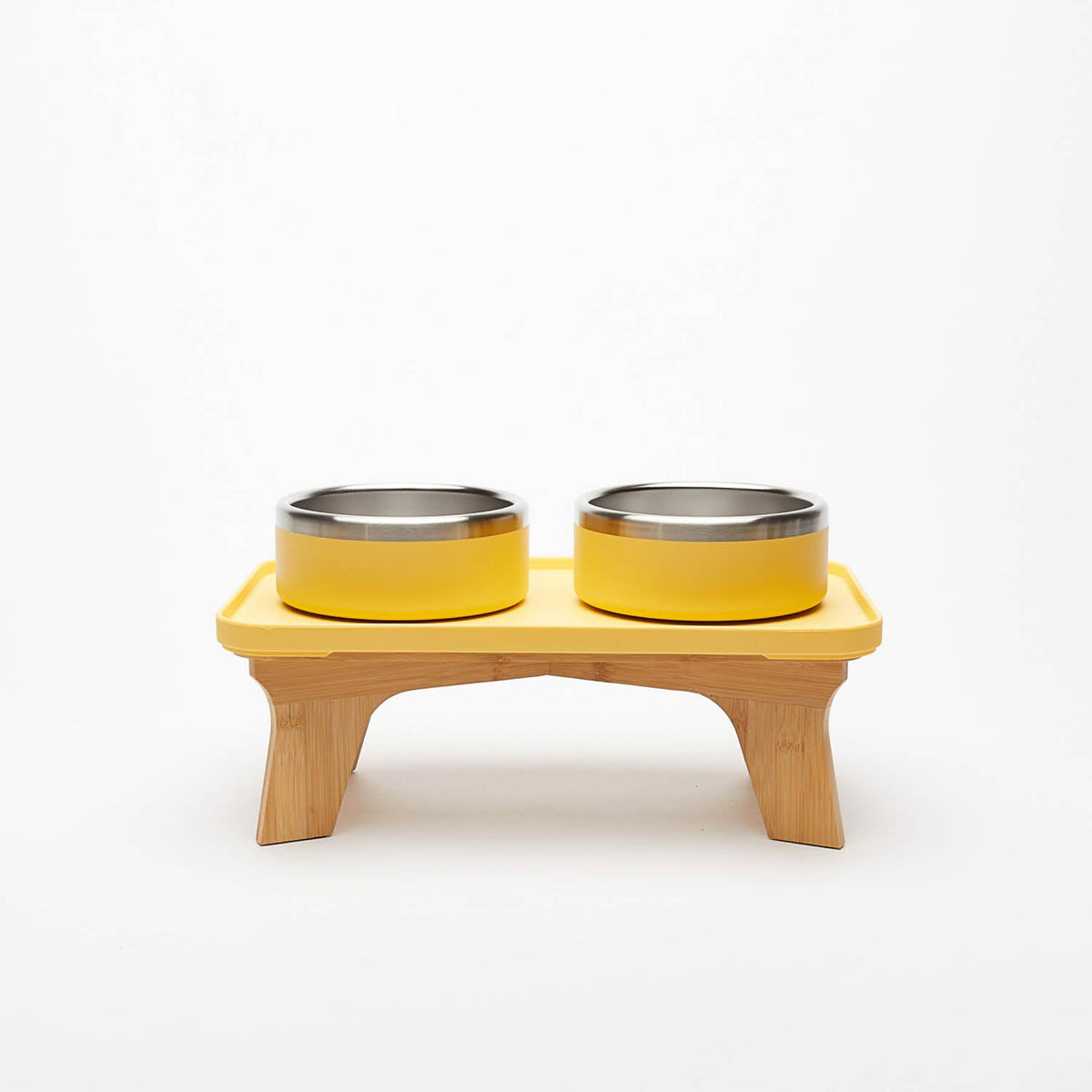 Elevated Pet Slow Feeder and Bowl Set Canary (Yellow) / Small (1-2 Cups) / 6 inches