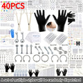 Piercing Kit Stainless Steel Random Set for Makeup, Travel and Everyday Vanity Use, with the Listed Configuration