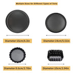 Baking Pan Set Nonstick Carbon Steel Cookie Sheets Roasting Pans Round Cake Muffin Pizza for Home Cooking, Dining and Outdoor Meals