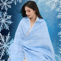 Cooling Blanket for Hot Sleepers, Knit Acrylic Throw Blanket, Breathable Air-Cooled Comforter for Summer