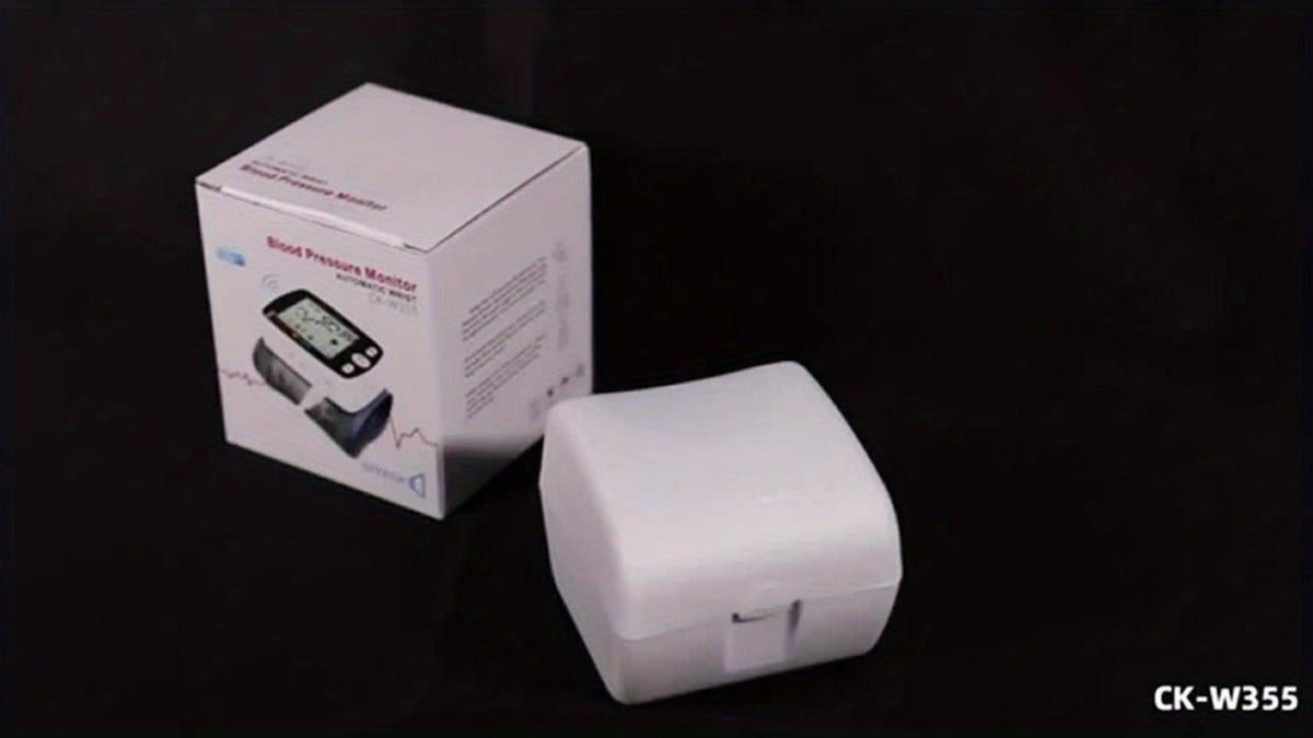 Blood Pressure Monitor Wrist & Forehead Thermometer 2-in-1 Set, Rechargeable with 2x99 Memory, Large LCD