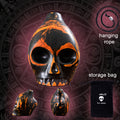 Ceramic Aztec Death Whistle, Handcrafted Skull Sound Effect Collectible