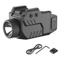 Pistol Light Tactical Flashlight – 800 Lumen USB Rechargeable Handgun Weapon Light with Picatinny Rail Mount for Pistols & Compact Firearms