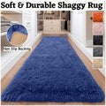 Area Rug, 4x6 Foot Shaggy Faux-Fur Indoor Carpet in Five Solid Colors with Machine-Wash Care