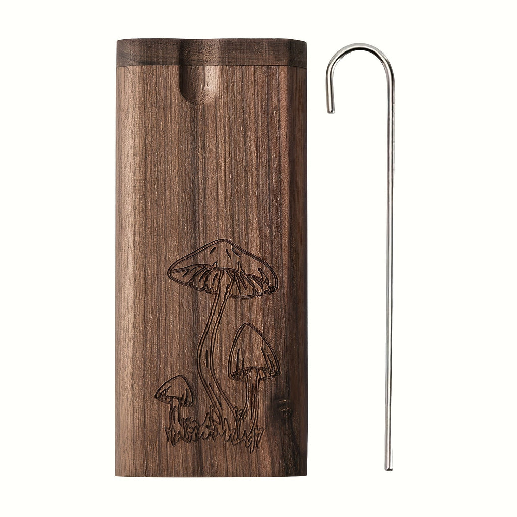 Cigarette Case – Wooden for Men – Engraved Storage Box, Slim Portable Holder, Perfect Father's Day Gift