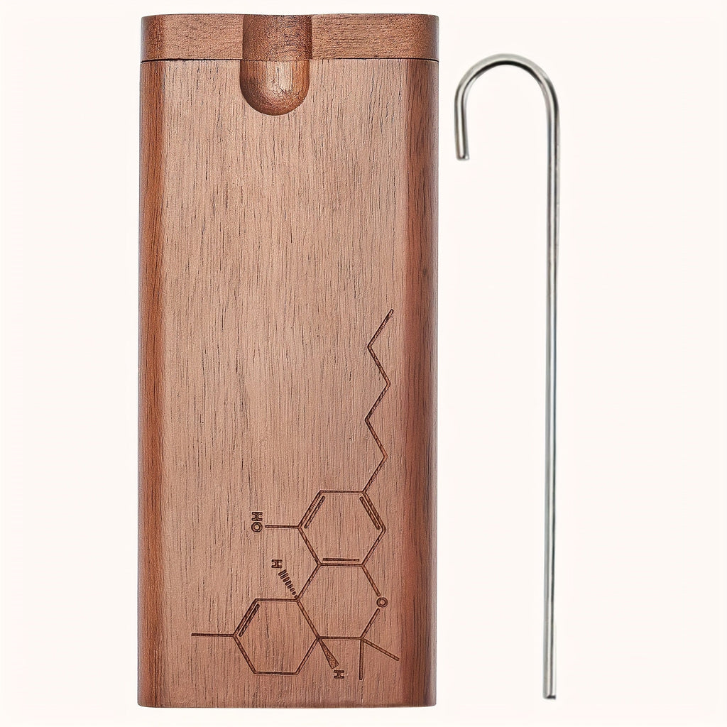 Cigarette Case - Wooden for Men Engraved Storage Box, Slim Portable Holder, Perfect - product detail view 19