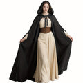 Cloaks & Capes – Hooded Cloak for Women – Medieval Renaissance Witch Cape Full Length Gothic Costume