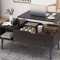 Coffee Table with Hidden Storage for Work, Display, and Everyday Use
