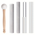 Crystal Singing Bowl Mallet Set, 5-Piece Percussion Striker Kit