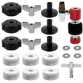 Cymbal Hardware Kit, 21pcs, Set, Standard for Maintaining And Mounting Drum Set Cymbals
