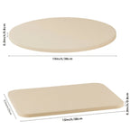 Pizza Stone for Oven and Grill Cordierite Baking Stone Thermal Shock Resistant for Pizza Bread Rectangular 15x11.8 Inch Round 15 Inch