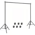 9x6.5ft Rectangular Backdrop Stand Adjustable Metal Background Stand for Wedding Ceremony Balloon Arch Photo Studio Birthday Anniversary