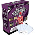 2025 Panini Absolute Football Mega Box 42 Trading Cards 1 Auto or Memorabilia Card Per Box Kaboom Inserts Black Parallels 6 Toploaders