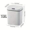 Motion-Activated Touchless Trash Can with Lid, Smart Sensor Waste Bin for Kitchen, Bathroom, Office & Home