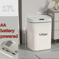Motion Sensor Trash Can Silent Slow-Close Lid, Touchless Infrared Auto Open, Touchpad Control, Battery Operated