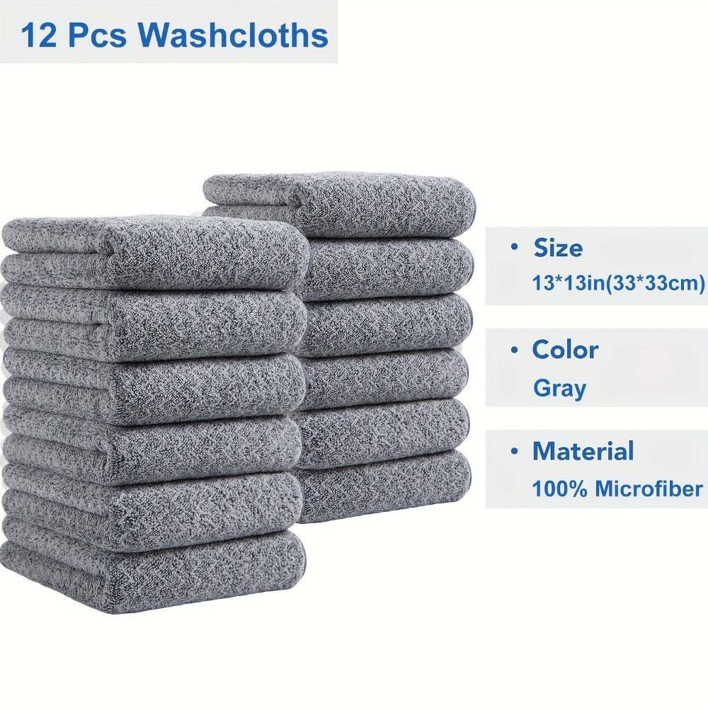 Bath Towel Set 20 Piece 100% Microfiber Absorbent Quick Dry Soft Extra Large Bath Sheets 8 Bath Towels 12 Washcloths Home Bathroom Spa Gift