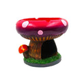 Mushroom Ashtray with Storage Compartment Whimsical Resin Mushroom Shaped Ashtray 5.3x4.5 for Entryways, Bedrooms and Living Spaces
