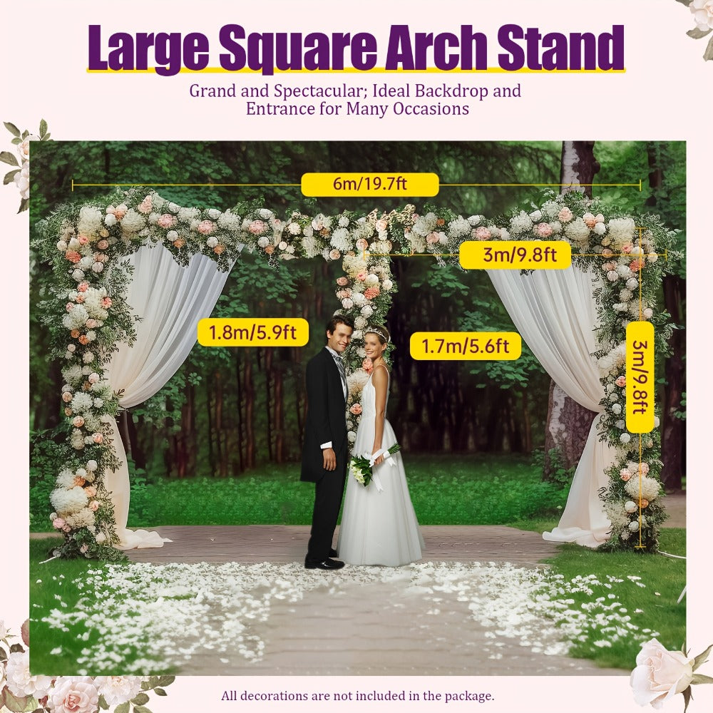 Pipe and Drape Backdrop Stand 10x20ft Heavy Duty Stainless Steel Portable Wedding Party Photography Background Support System with Base Kit