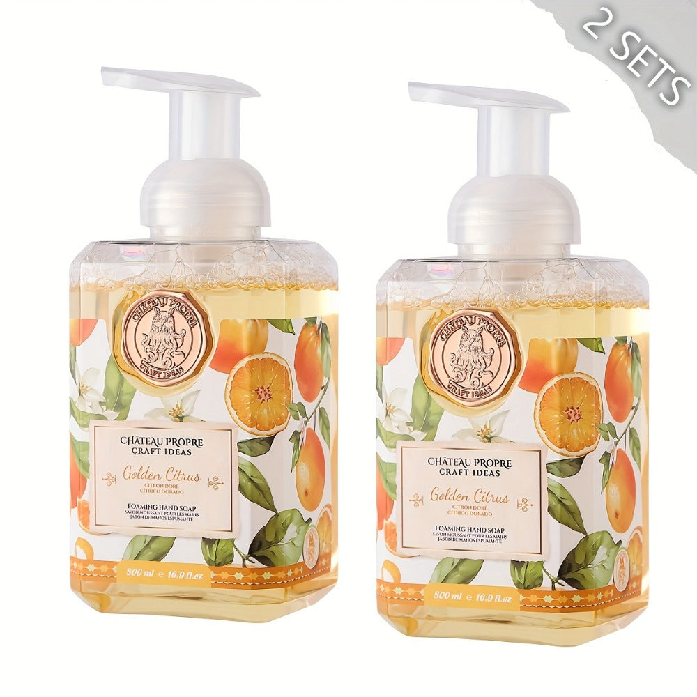 Moisturizing Foaming Hand Soap 500ml with Coconut Oil – Cruelty-Free Foam Soap for Bathroom & Kitchen | 8 Fresh Scents: Vanilla, Citrus