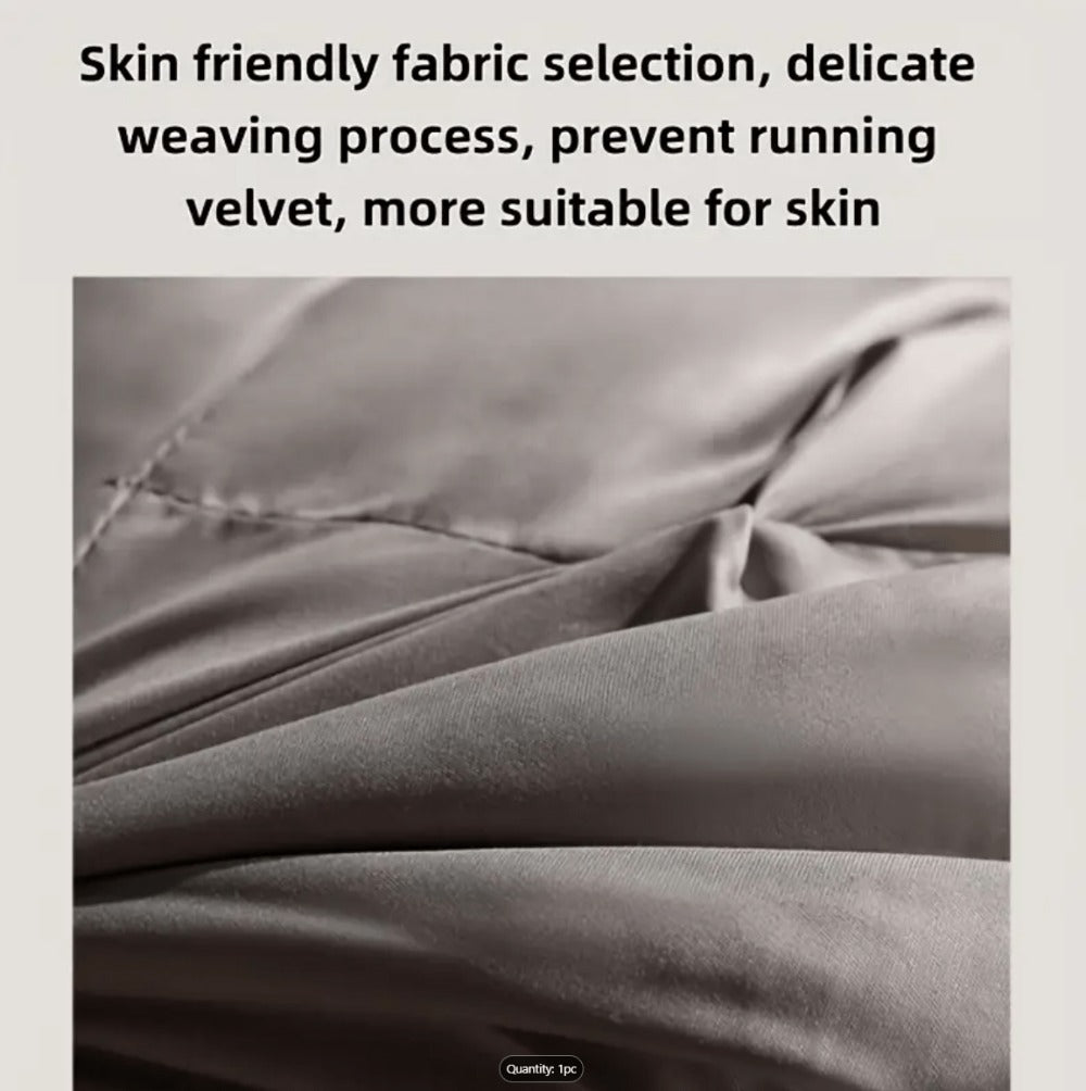 Hotel Quality Pillow Soft Polyester Fiber Deep Sleep Neck Support – No Collapse All Season Machine Washable Satin Cover Zipper Closure White