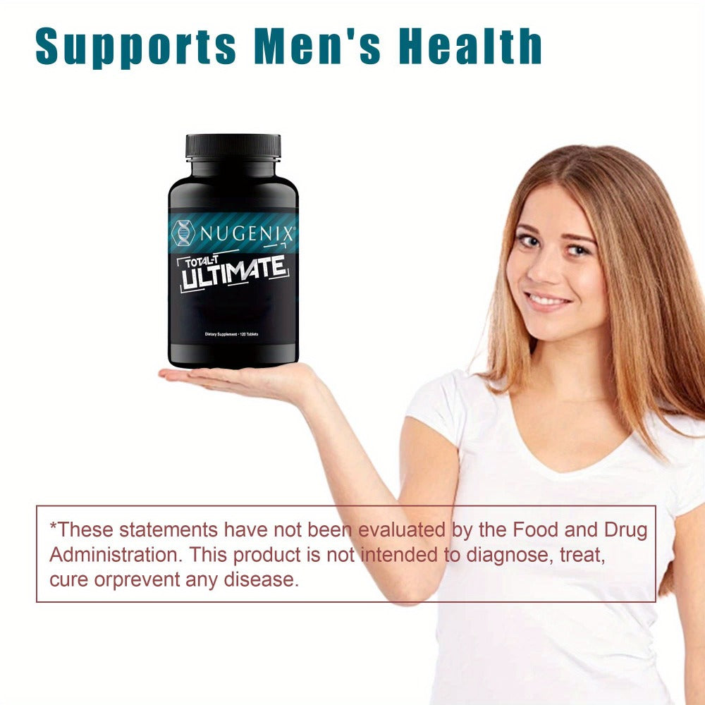 Natural Testosterone Booster for Men, Total-T Ultimate with D-Aspartic Acid, Horny Goat Weed, Tribulus