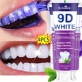 Whitening Toothpaste 4-Pack – 9D White Alcohol-Free Formula, Thorough Deep Cleaning & Brighter Smile, Refreshing Mint Breath