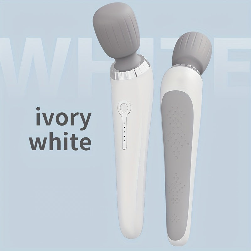 5-Speed USB Rechargeable Handheld Electric Massager Wand, Full Body Vibration Massage for Neck Back