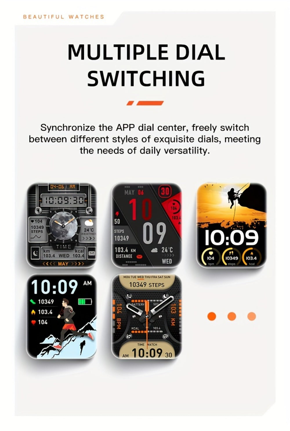 Smartwatch for Men 2.02 Inch with LED Flashlight, Wireless Calling and Activity Tracking for Outdoor Use