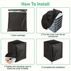 Outdoor AC Unit Cover 30x30x32 Inch Waterproof | Air Conditioner Protector with Drawstring Closure for Condenser & HVAC