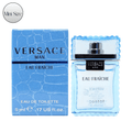 Eau de Toilette Versace Man Eau Fraiche 5ml Mini Travel Spray in Slim Clear Portable Atomizer