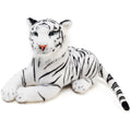 Stuffed Animal White Tiger Plush by Viahart, 17-Inch Body, 25-Inch Overall Length, Story Card & Movable Head