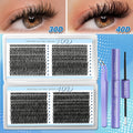 800-Piece 30D and 40D Lash Cluster Kit with Mixed 8–16mm Lengths, Bond-Seal Tube and Tweezers