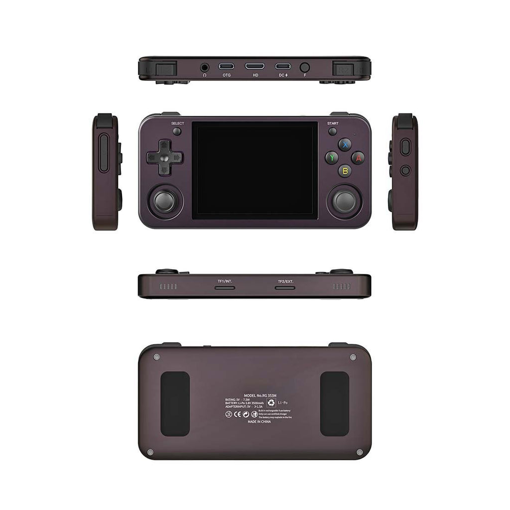Handheld Game Console Anbernic RG353M with 3.5-Inch IPS OCA Full-Lamination, 640x480, Multi-Touch, 16GB+64GB Options, 3500mAh Battery