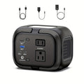 Portable Power Station 120W 97.68Wh Solar Generator with AC Outlet USB-A USB-C DC Output Battery Bank for Camping RV Home Emergency Backup