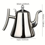 Stainless Steel Tea Kettle with Filter, Tea Pot Coffee Pot Cold Water Pitcher for Home Hotel Restaurant
