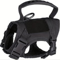 Cat Tactical Vest Harness Adjustable 600D Chest Strap for Cats & Puppies – Escape-Proof Training Vest Harness in Black Khaki Red Rose Red