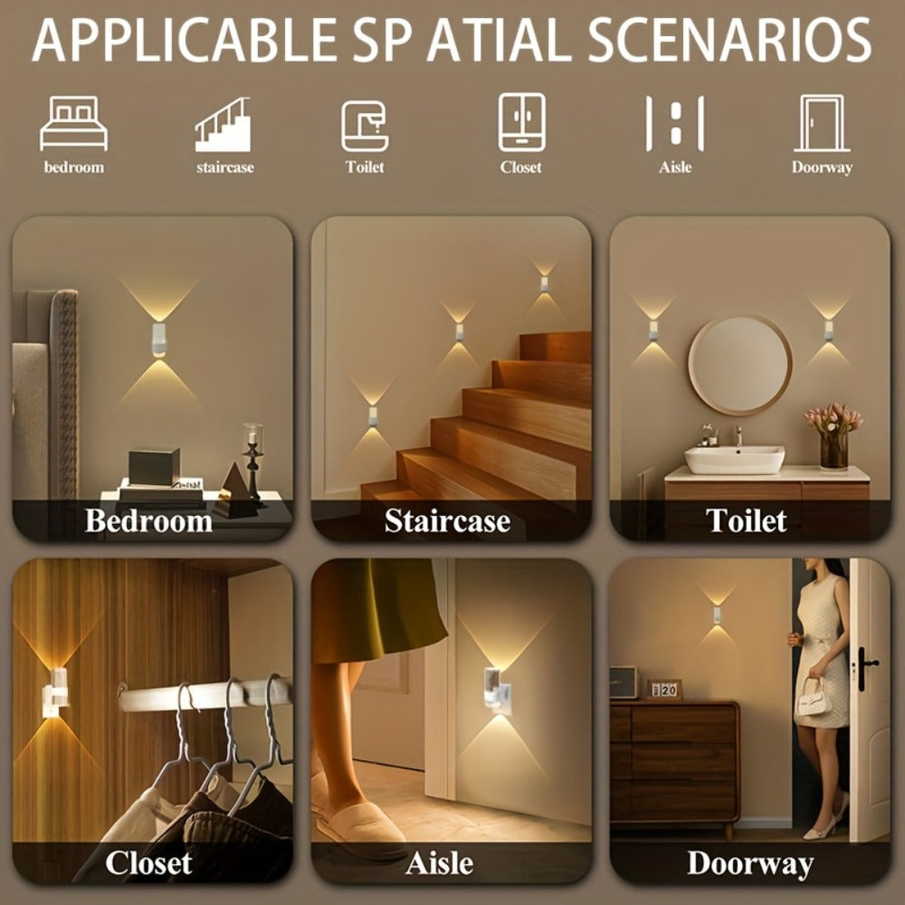 LED Night Light Plug In Wall, Dimmable 3000K Warm White Night Lights with Auto Light Sensor, Adjustable Brightness Modern Plug-In Night