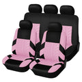 Car Seat Covers 5-Seat Tire-Track Full-Enclosure Design in Breathable Polyester and Eighteen Colors