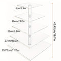 5-Tier Acrylic Cupcake Stand with LED String Lights for Entryways, Bedrooms and Living Spaces