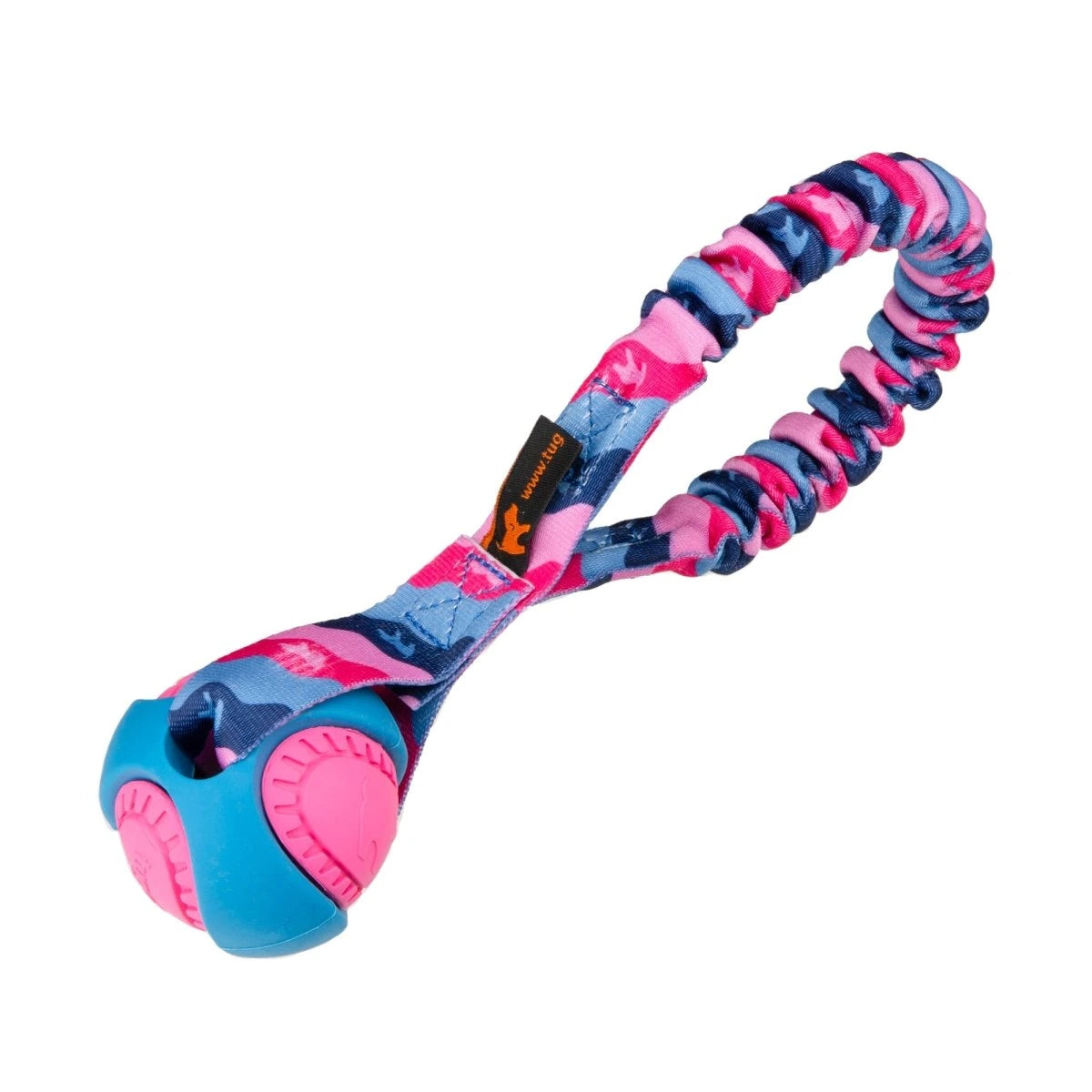 Pocket Bungee Ball Tug Toy Pink Pattern