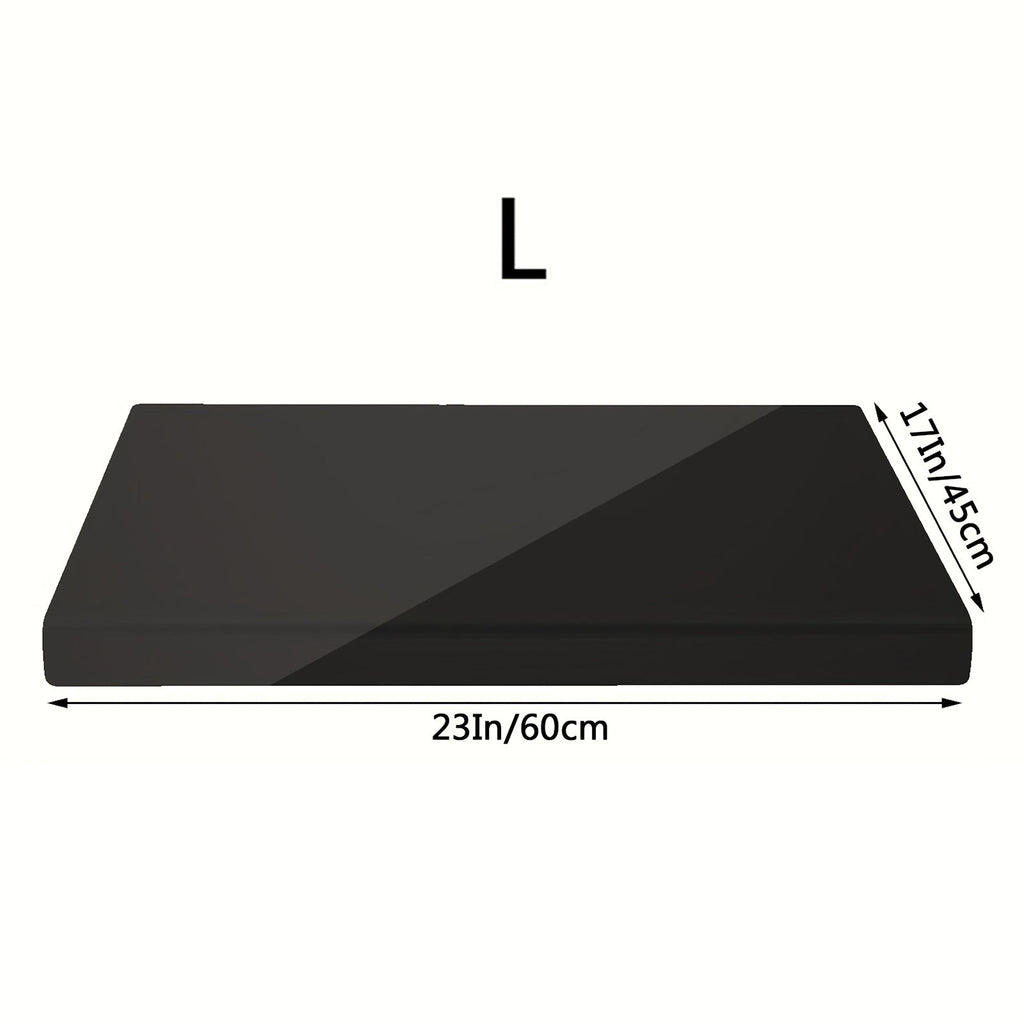 Acrylic Cutting Board Large Anti-Slip 17x23 Inch – Clear & Black Countertop Protector for Kitchen & Restaurant