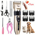 12-in-1 Pet Hair Trimmer Kit USB Rechargeable – Professional Cordless Electric Clippers for Dogs Cats Puppies Kittens